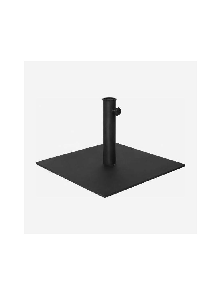 Pied de parasol 25 Kg - Acier noir - 50 x 50 CM - G-Line