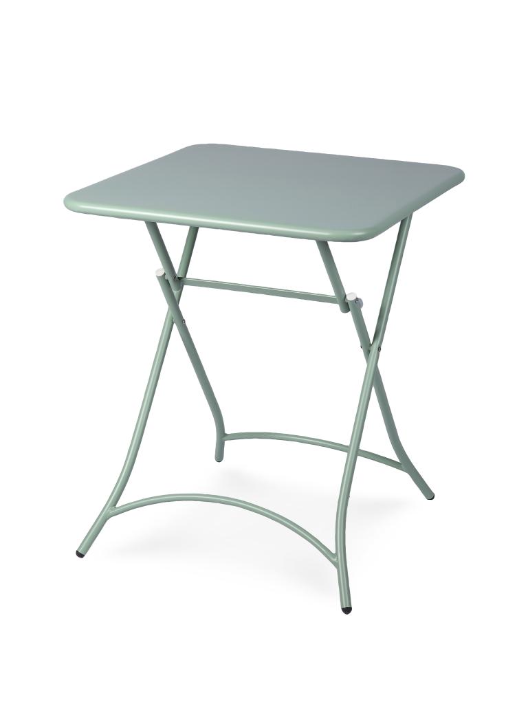 Table de patio Toscane - Acier vert - 60 x 60 CM - G-Line