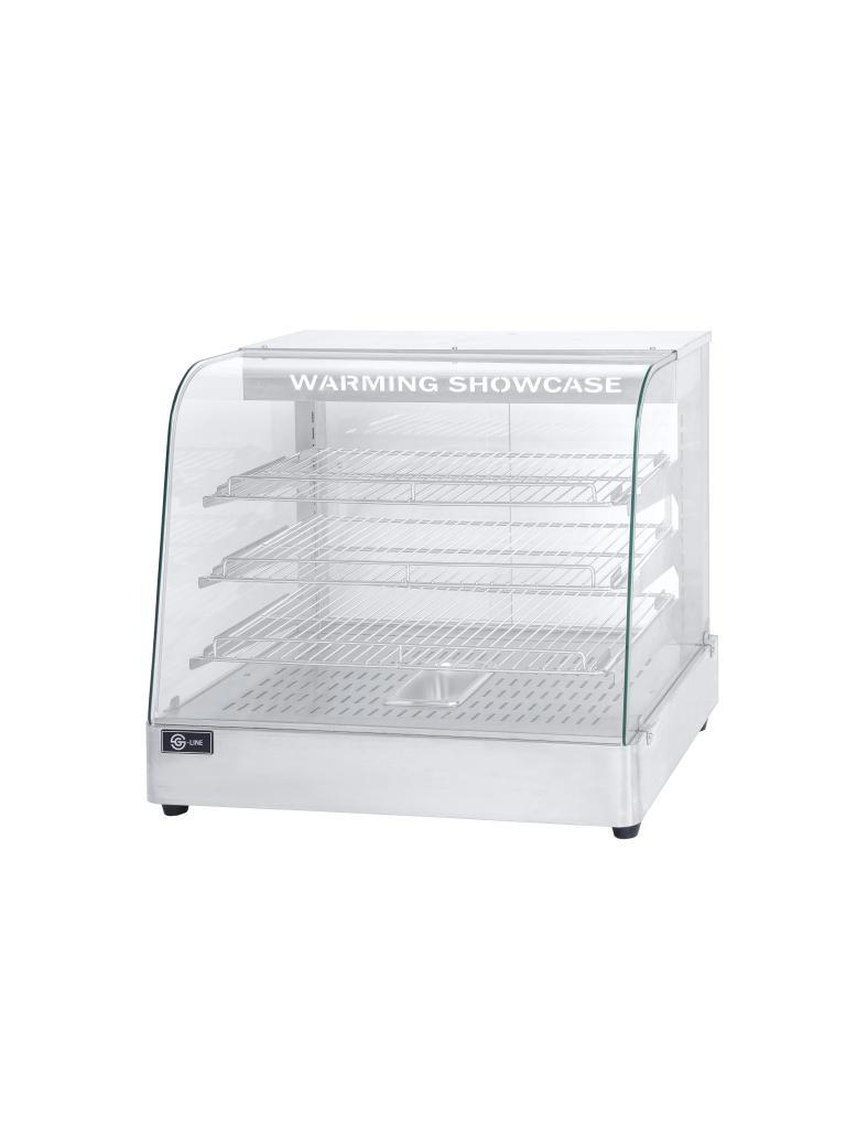Vitrine chauffante - Inox - 230V - H 58 x L 65 x P 45,5 CM - G-Line