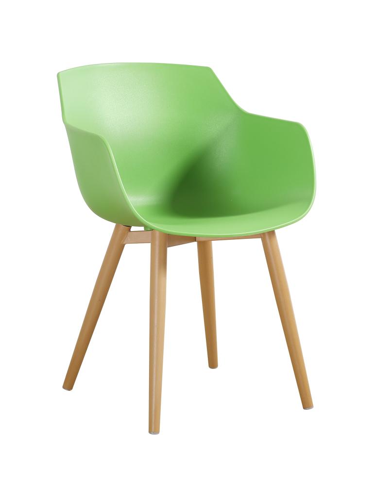 Chaise de restauration - Simone - Vert / Aspect bois - G-Line