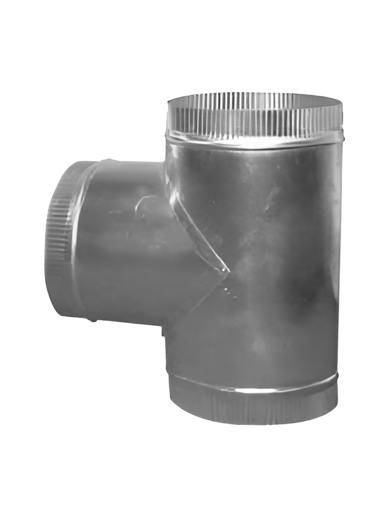 T-pièce canalisations - Ronde - Complet - 90° - Aluminium - G-Line